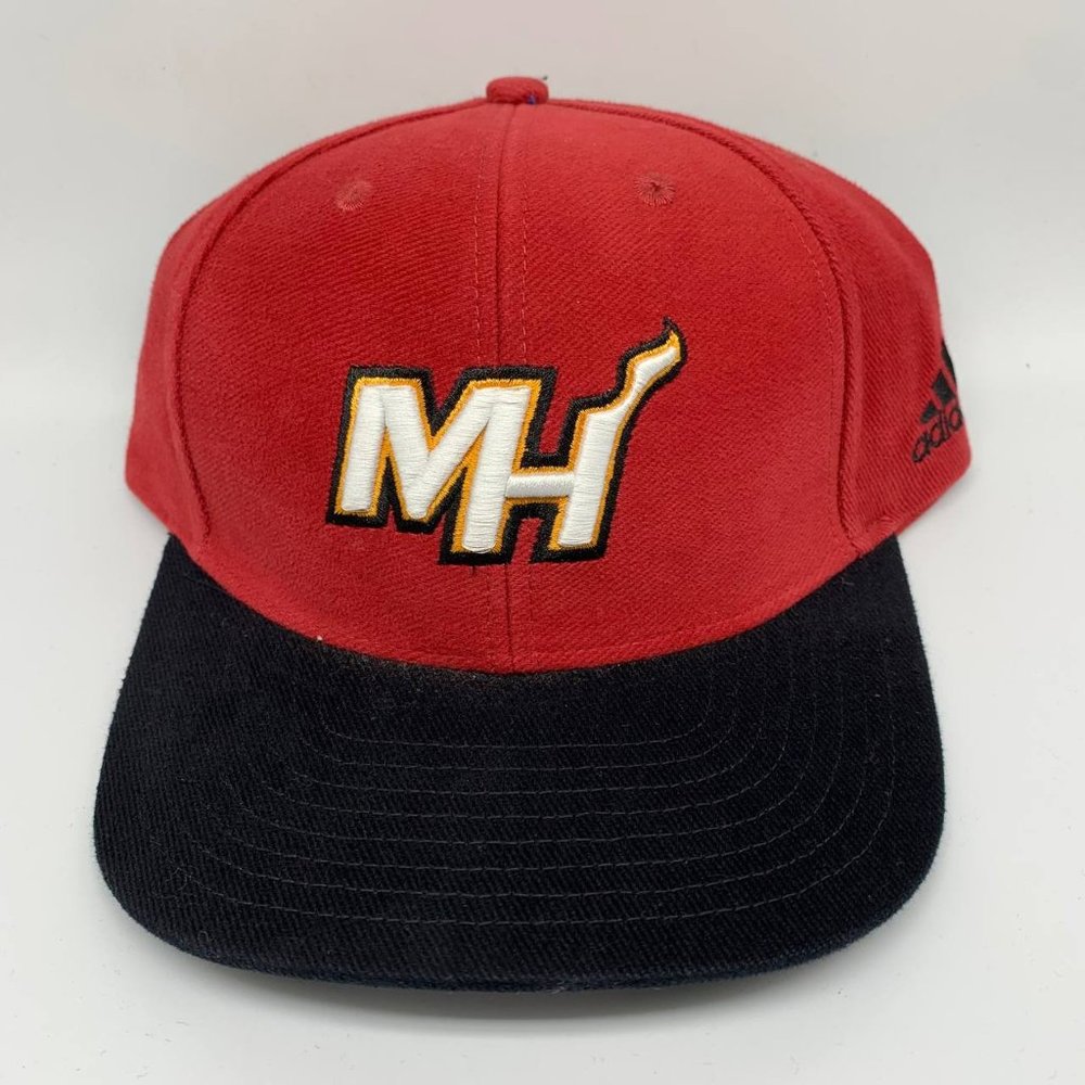 Vintage Miami Heat NBA Adidas Hat Snapback Cap Men New